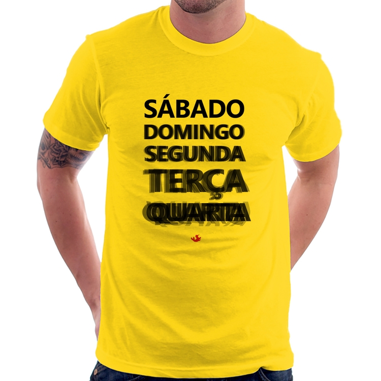 Camiseta Semana do carnaval - Amarela