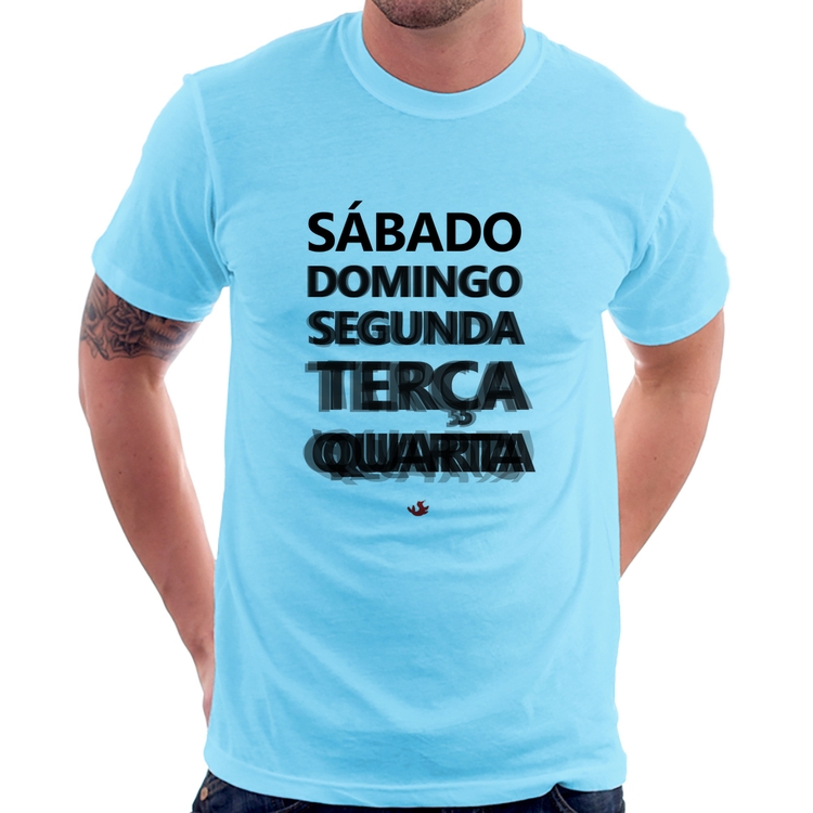 Camiseta Semana do carnaval - Azul Bebê