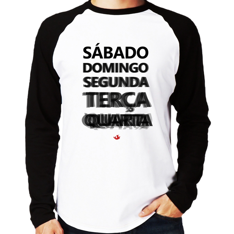 Camiseta Raglan Semana do carnaval Manga Longa
