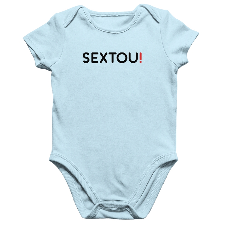 Body Bebê Algodão Sextou! - Azul Bebê