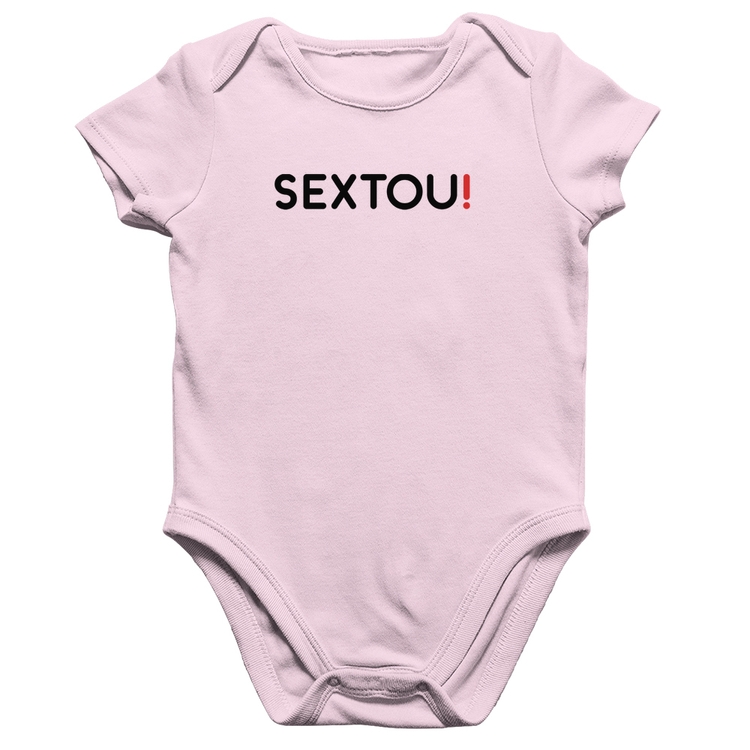 Body Bebê Algodão Sextou! - Rosa Bebê