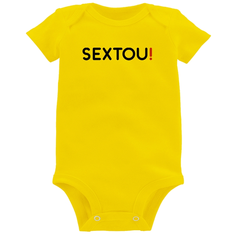 Body Bebê Sextou! - Amarelo
