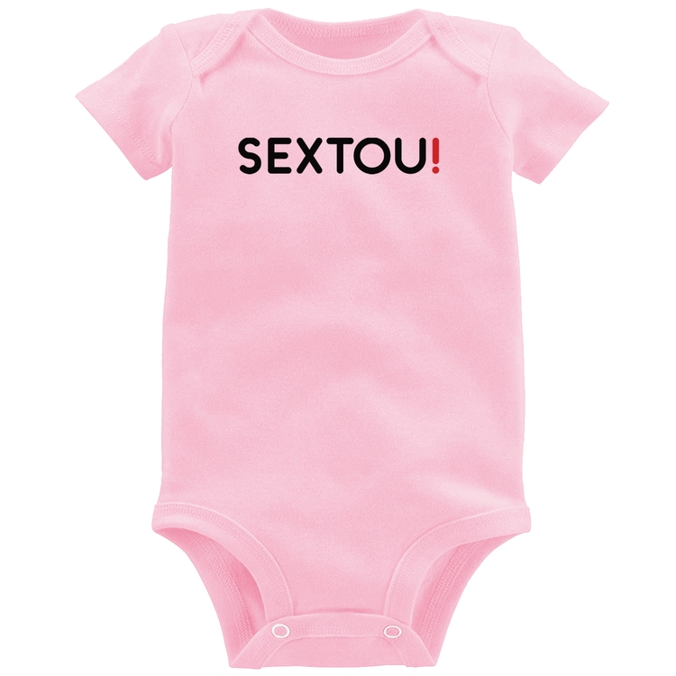 Body Bebê Sextou! - Rosa Bebê