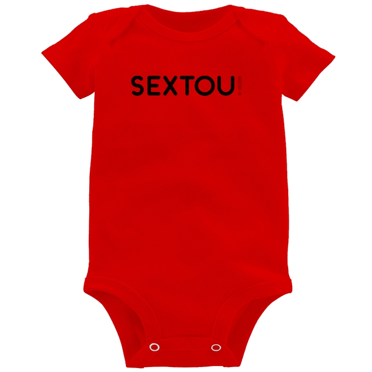 Body Bebê Sextou! - Vermelho