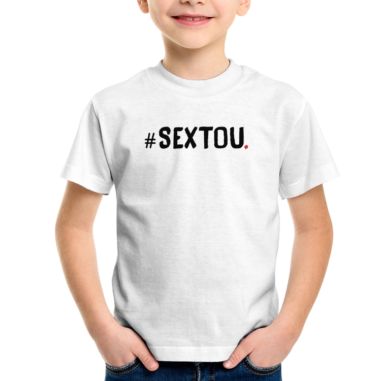 Camiseta Infantil Sextou Hashtag