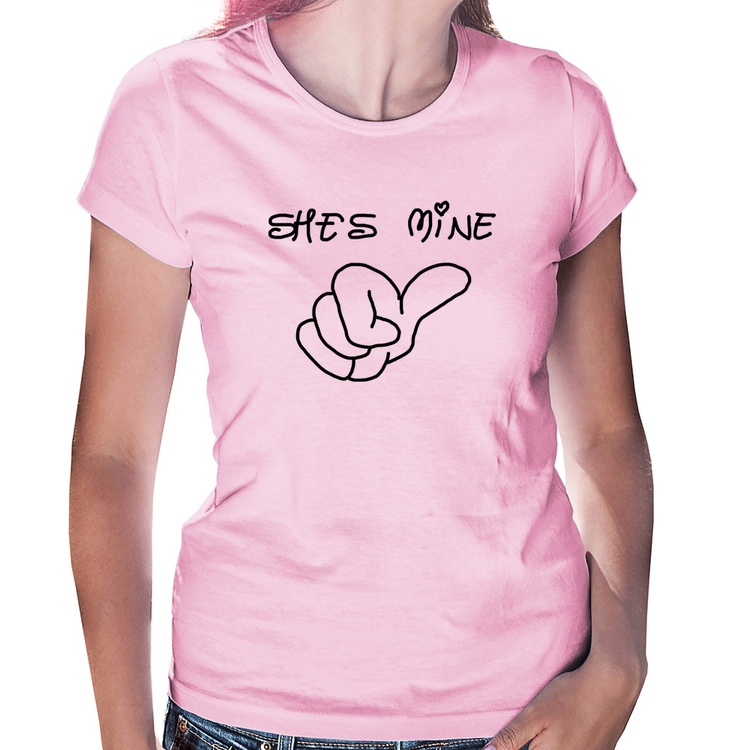 Baby Look She's Mine - Rosa Bebê