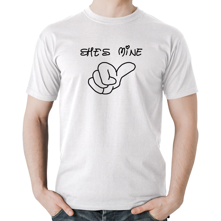 Camiseta Algodão She's Mine - Branca