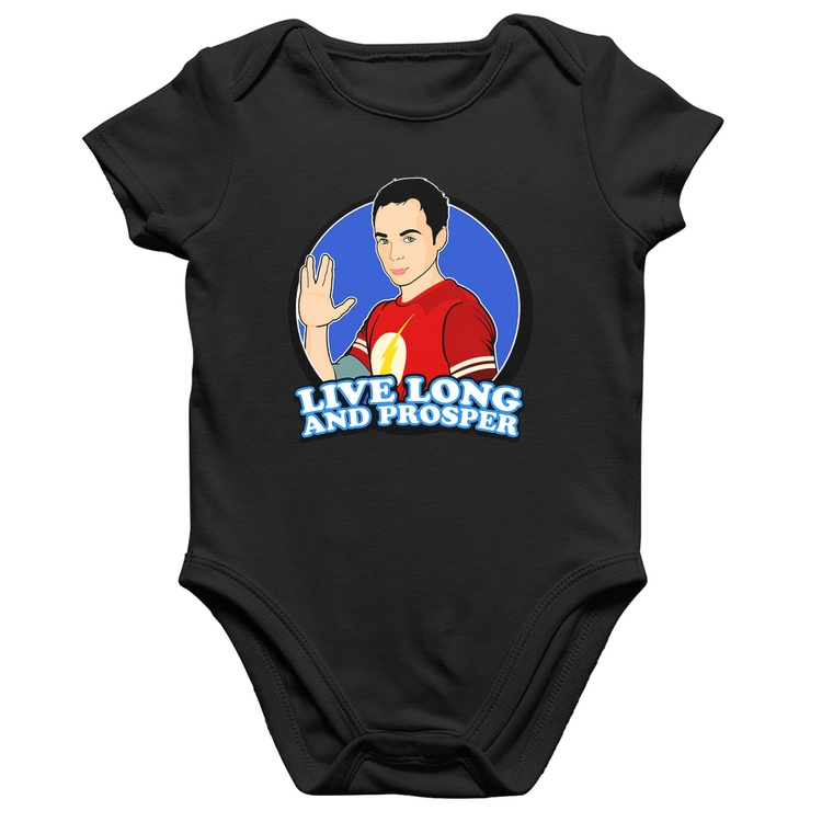 Body Bebê Algodão Sheldon Spock