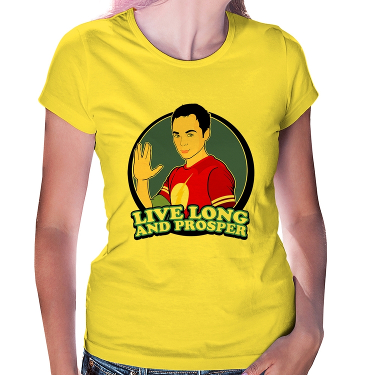 Baby Look Sheldon Spock - Amarela