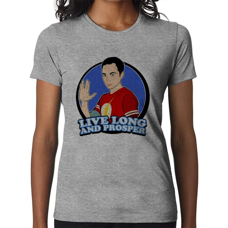Baby Look Sheldon Spock - Cinza