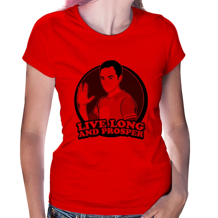 Baby Look Sheldon Spock - Vermelha