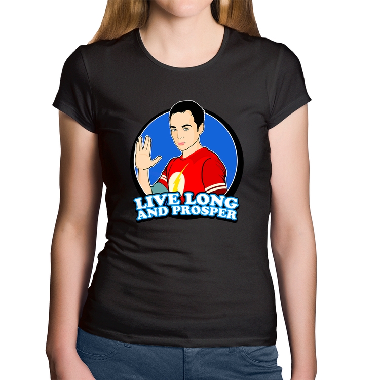 Baby Look Algodão Sheldon Spock
