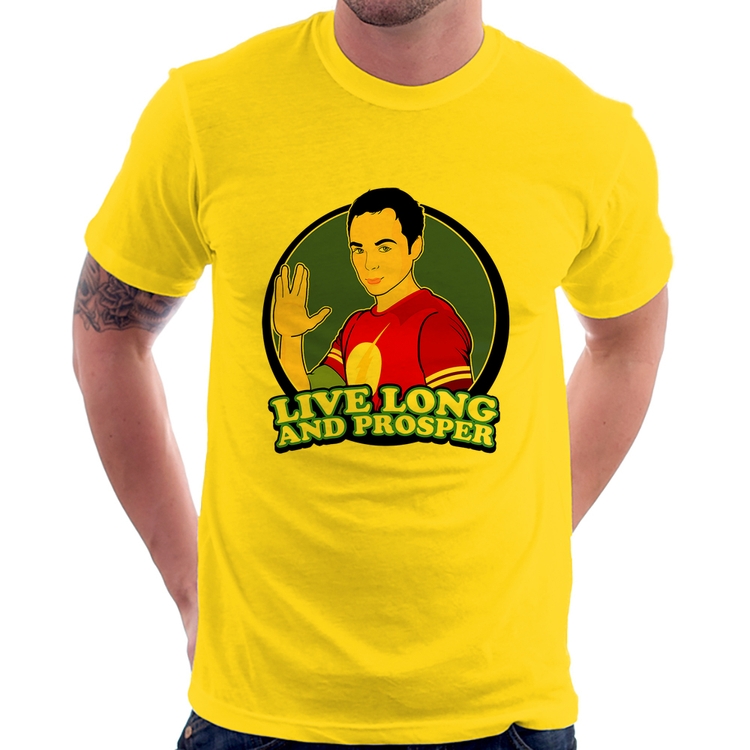 Camiseta Sheldon Spock - Amarela