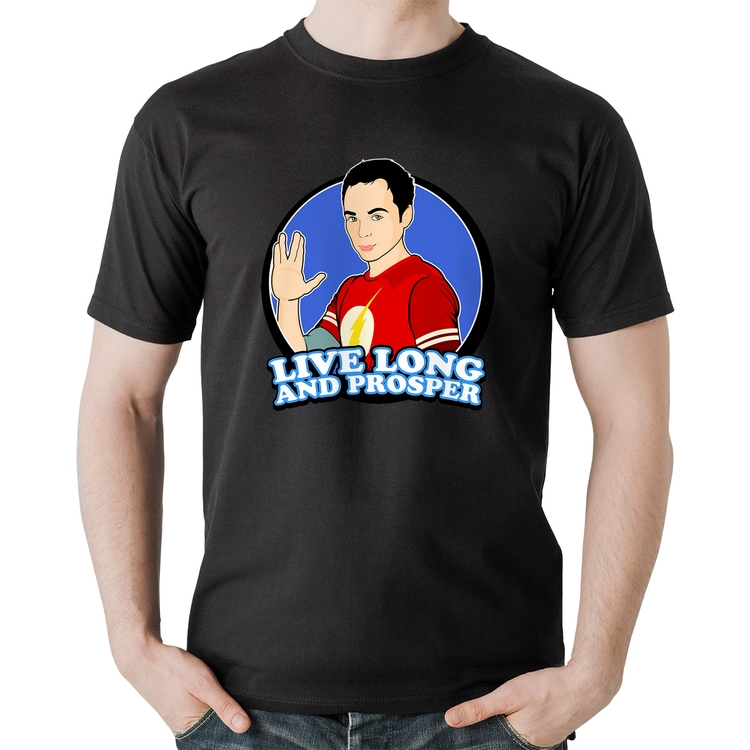 Camiseta Algodão Sheldon Spock