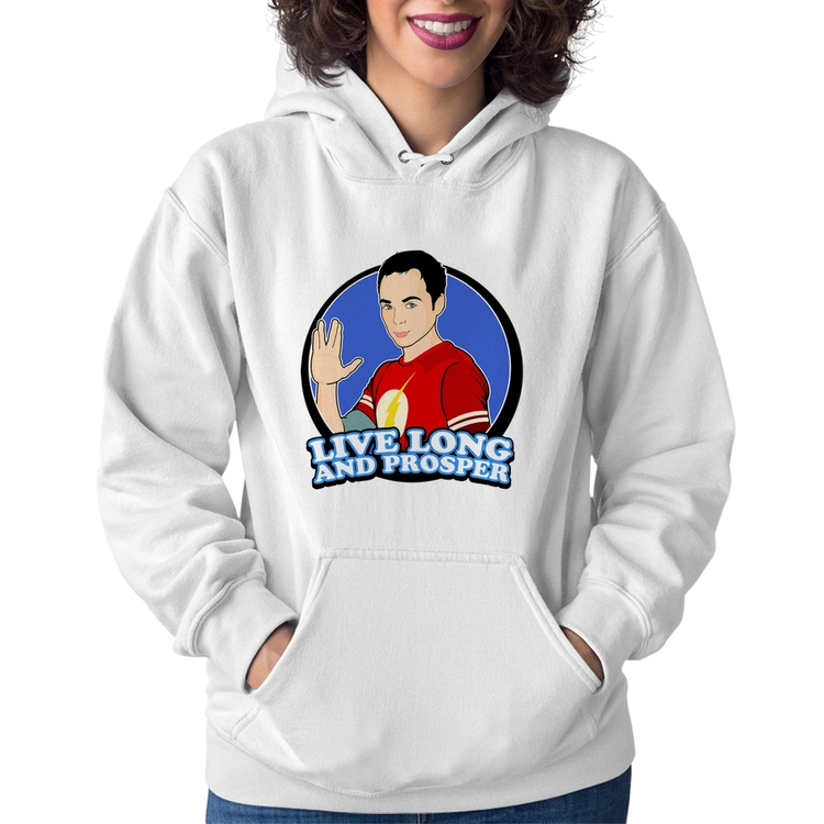 Moletom Feminino Sheldon Spock - Branco