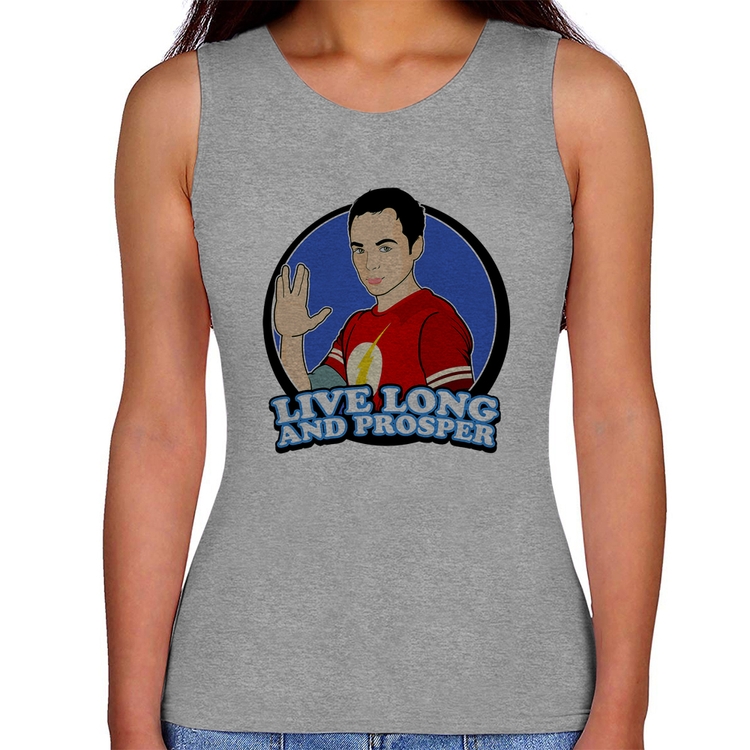 Regata Feminina Sheldon Spock - Cinza