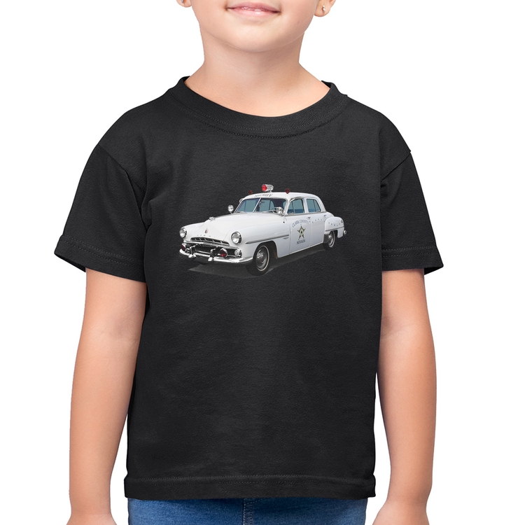 Camiseta Algodão Infantil Sheriff Car