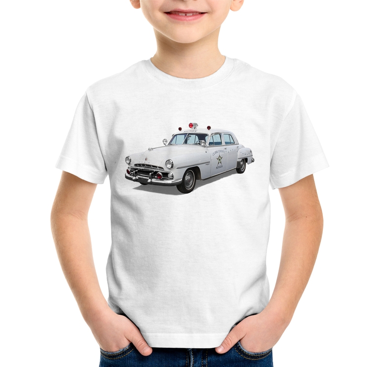 Camiseta Infantil Sheriff Car