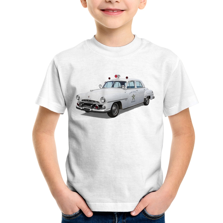 Camiseta Infantil Sheriff Car