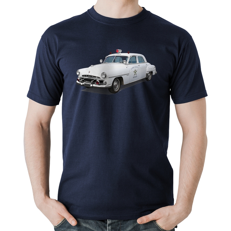 Camiseta Algodão Sheriff Car - Marinho