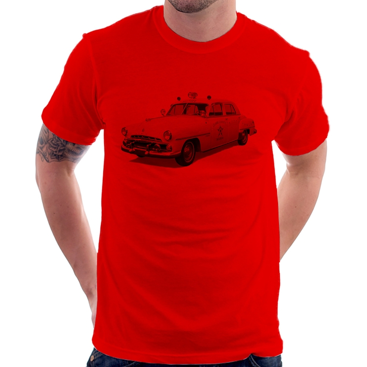 Camiseta Sheriff Car - Vermelha