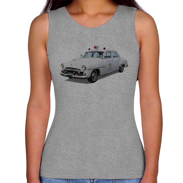 Regata Feminina Sheriff Car - Cinza