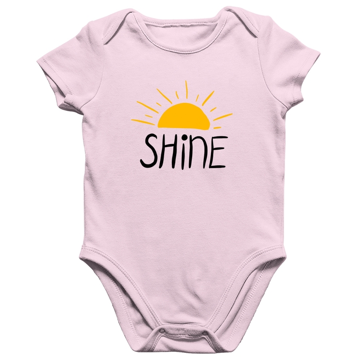 Body Bebê Algodão Shine - Rosa Bebê