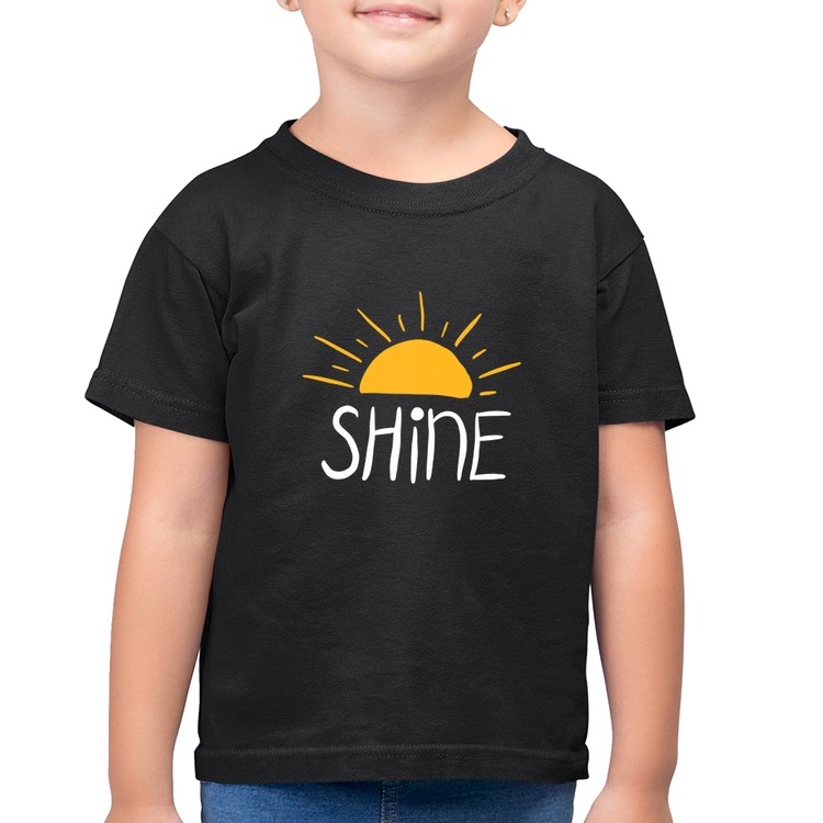 Camiseta Algodão Infantil Shine