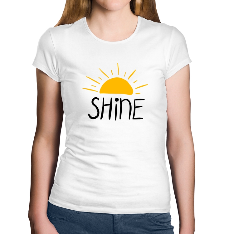 Baby Look Algodão Shine - Branca