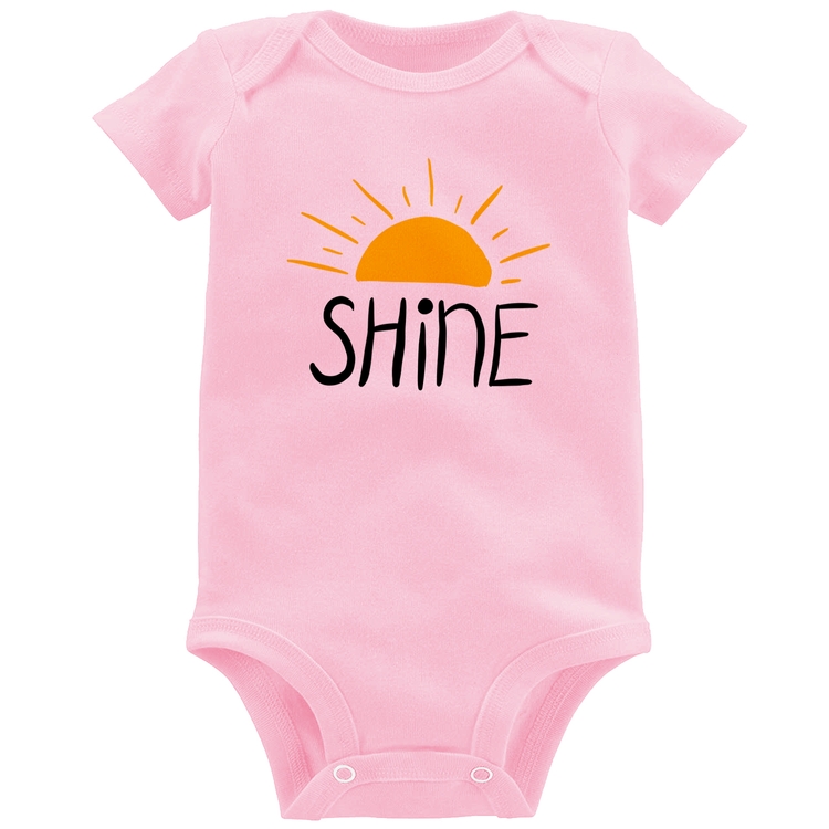 Body Bebê Shine - Rosa Bebê