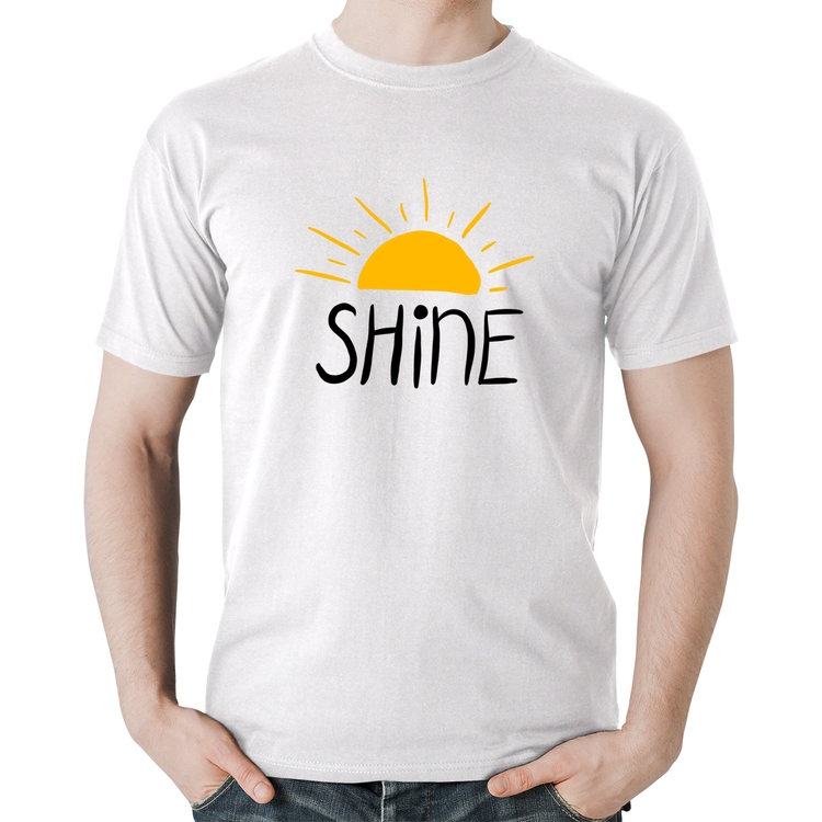 Camiseta Algodão Shine - Branca