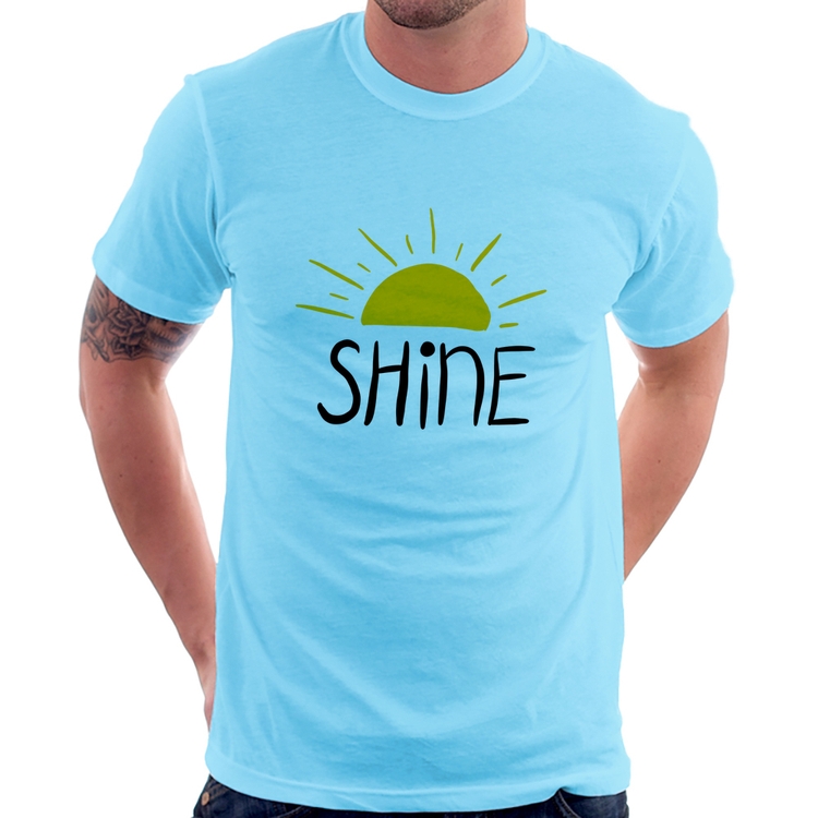 Camiseta Shine - Azul Bebê