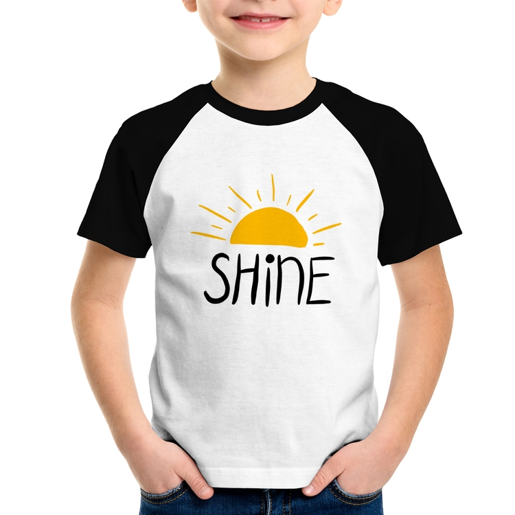 Camiseta Raglan Infantil Shine