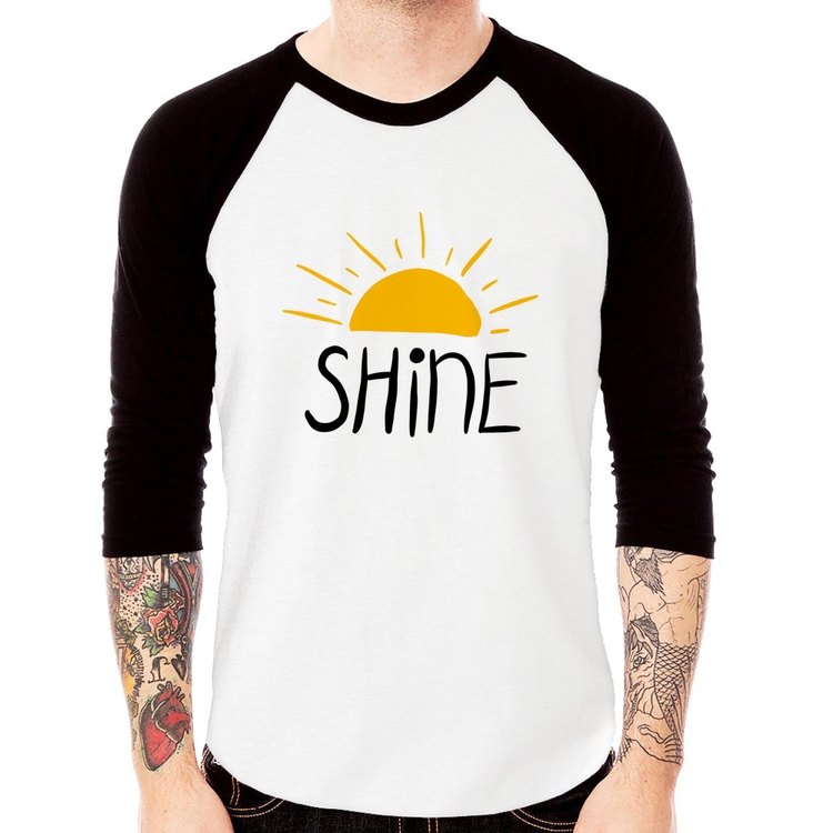 Camiseta Raglan Shine Manga 3/4
