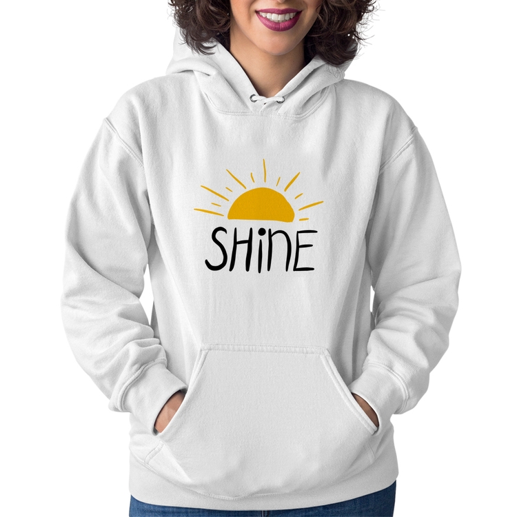 Moletom Feminino Shine - Branco