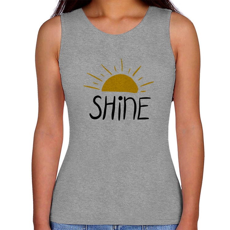 Regata Feminina Shine - Cinza