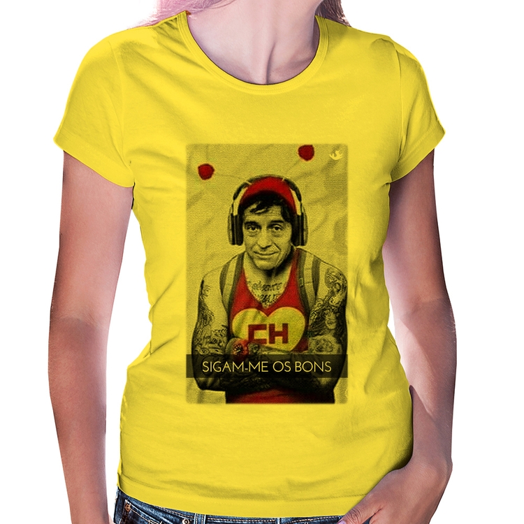 Baby Look Sigam-me os bons - Amarela