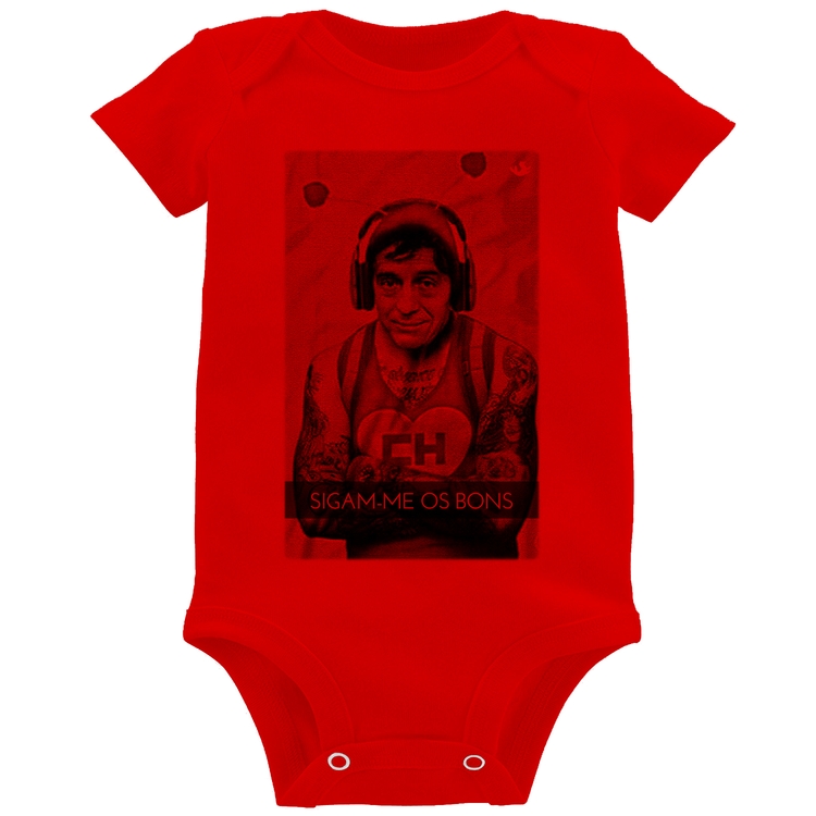 Body Bebê Sigam-me os bons - Vermelho