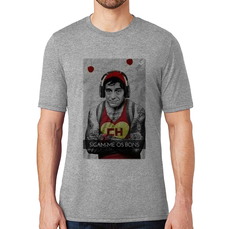 Camiseta Sigam-me os bons - Cinza