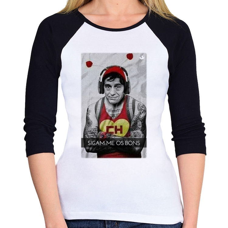 Baby Look Raglan Sigam-me os bons Manga 3/4