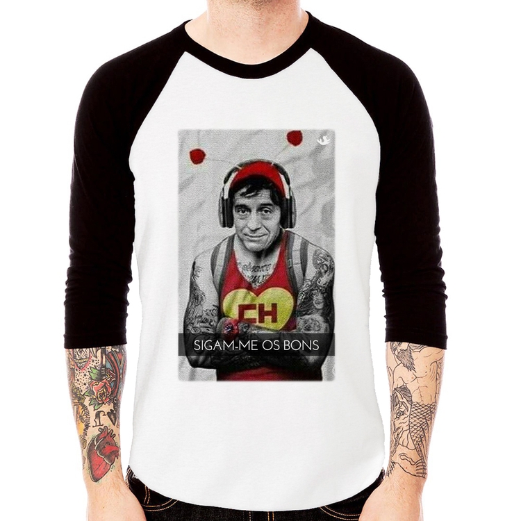 Camiseta Raglan Sigam-me os bons Manga 3/4