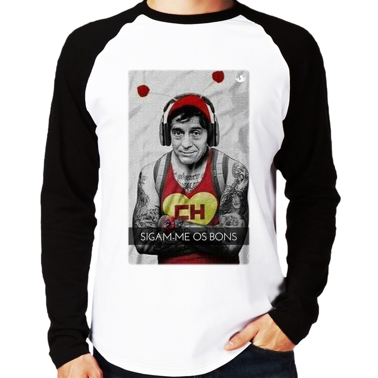 Camiseta Raglan Sigam-me os bons Manga Longa