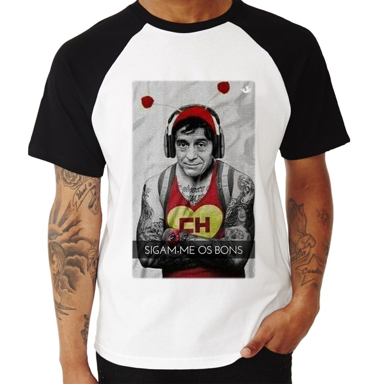 Camiseta Raglan Sigam-me os bons