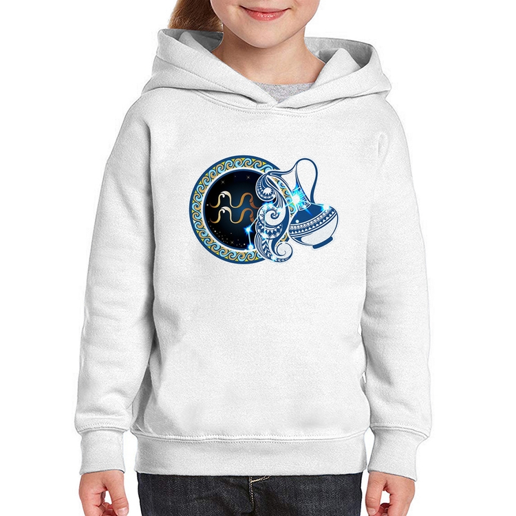 Moletom Infantil Signo Aquário Astrologia