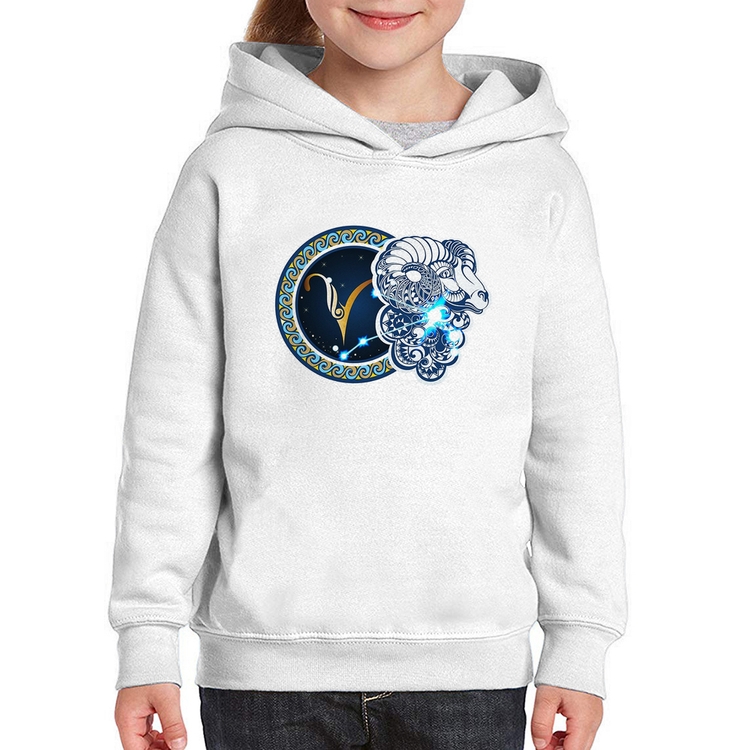 Moletom Infantil Signo Áries Astrologia