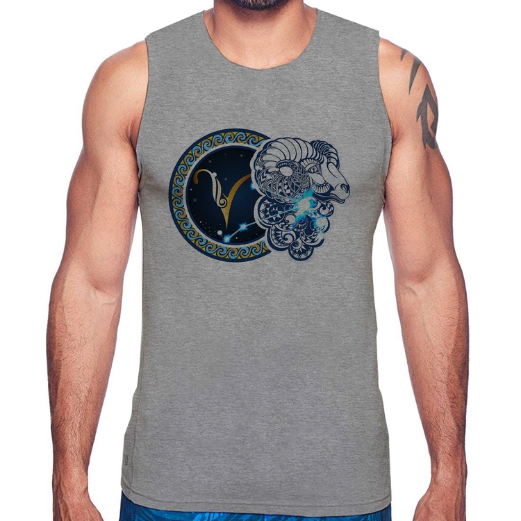 Regata Signo Áries Astrologia - Cinza