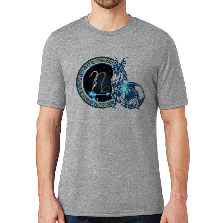 Camiseta Signo Capricórnio Astrologia - Cinza