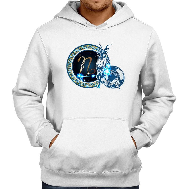 Moletom Signo Capricórnio Astrologia - Branco