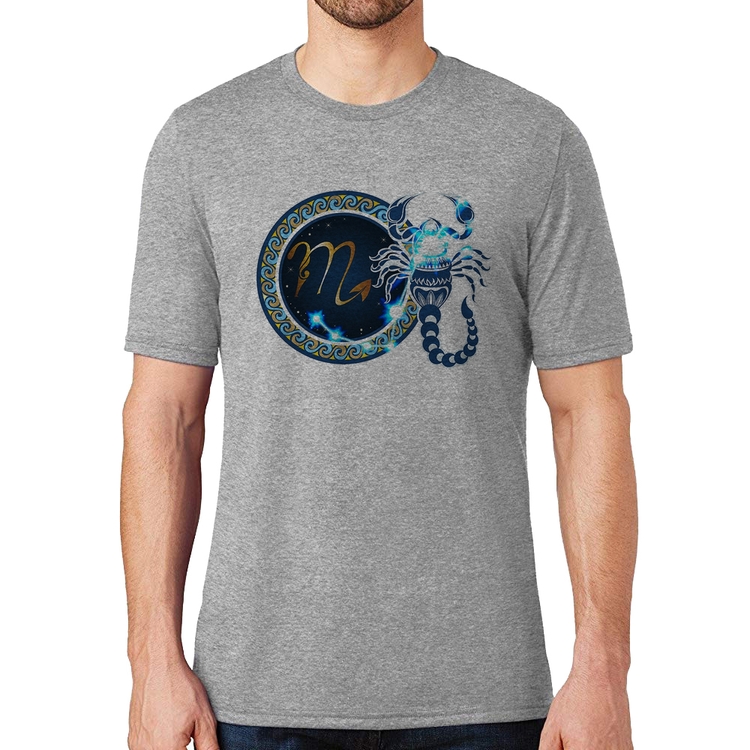 Camiseta Signo Escorpião Astrologia - Cinza