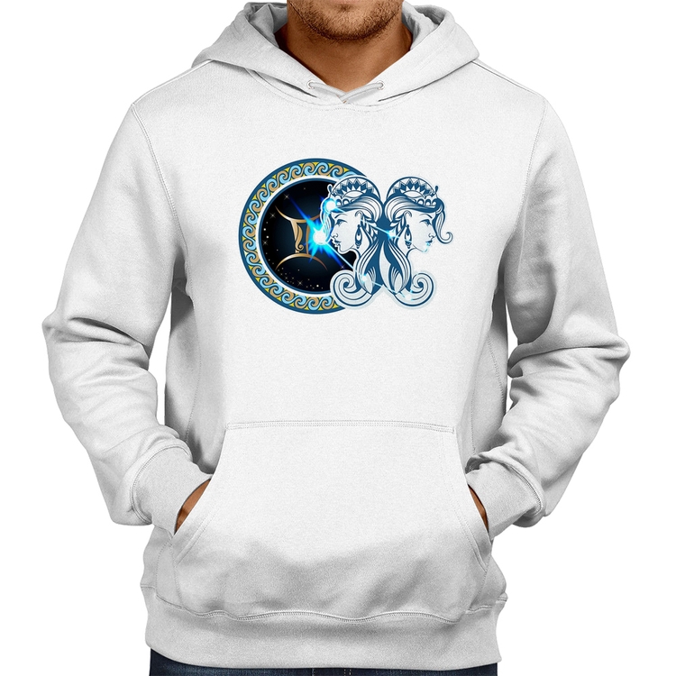 Moletom Signo Gêmeos Astrologia - Branco